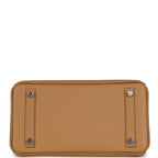 Hermes Birkin 25 In & Out Biscuit Swift Palladium Hardware