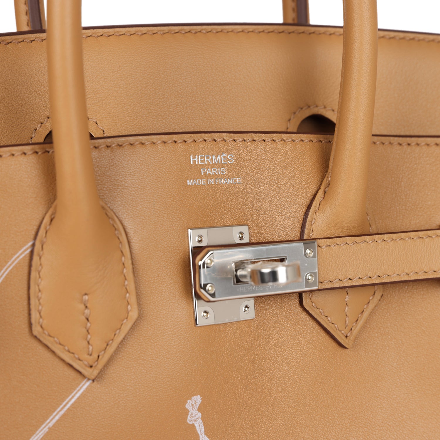 Hermes Birkin 25 In & Out Biscuit Swift Palladium Hardware