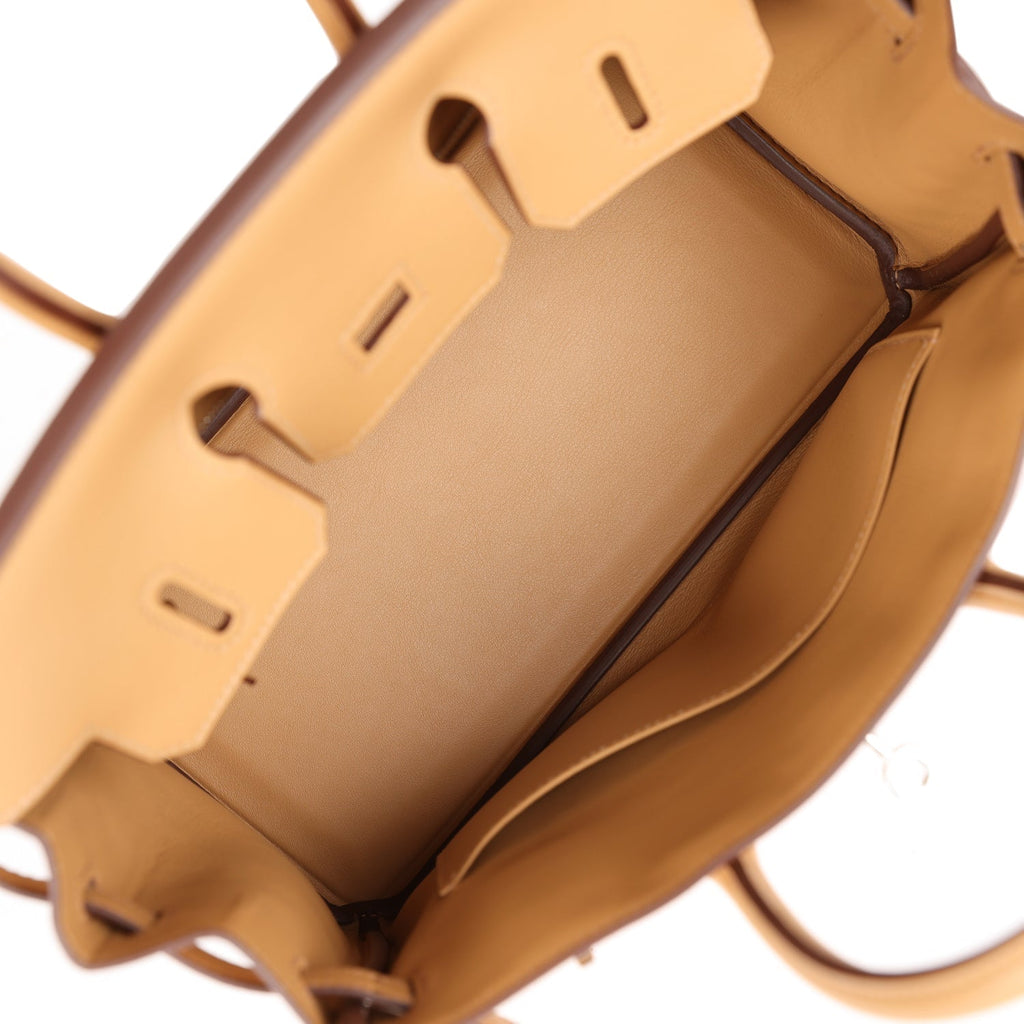 Hermes Birkin 25 In & Out Biscuit Swift Palladium Hardware