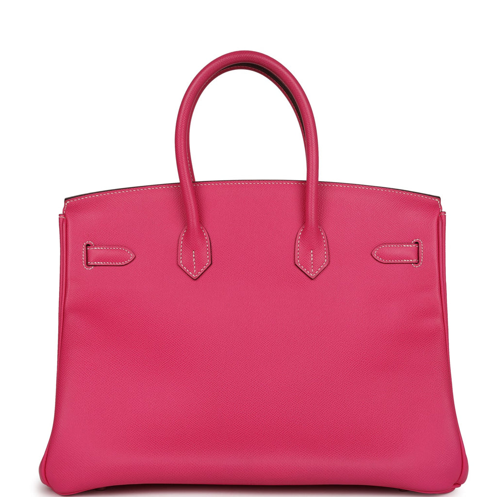 Top Quality Hermes Birkin 35 Rose Tyrien Candy Epsom Palladium Hardware