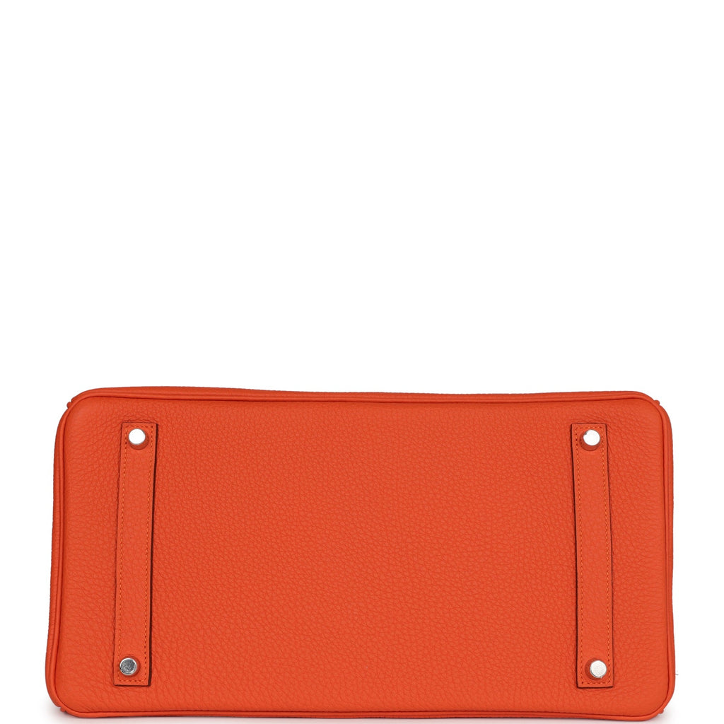 Hermes Birkin 35 Feu Togo Palladium Hardware