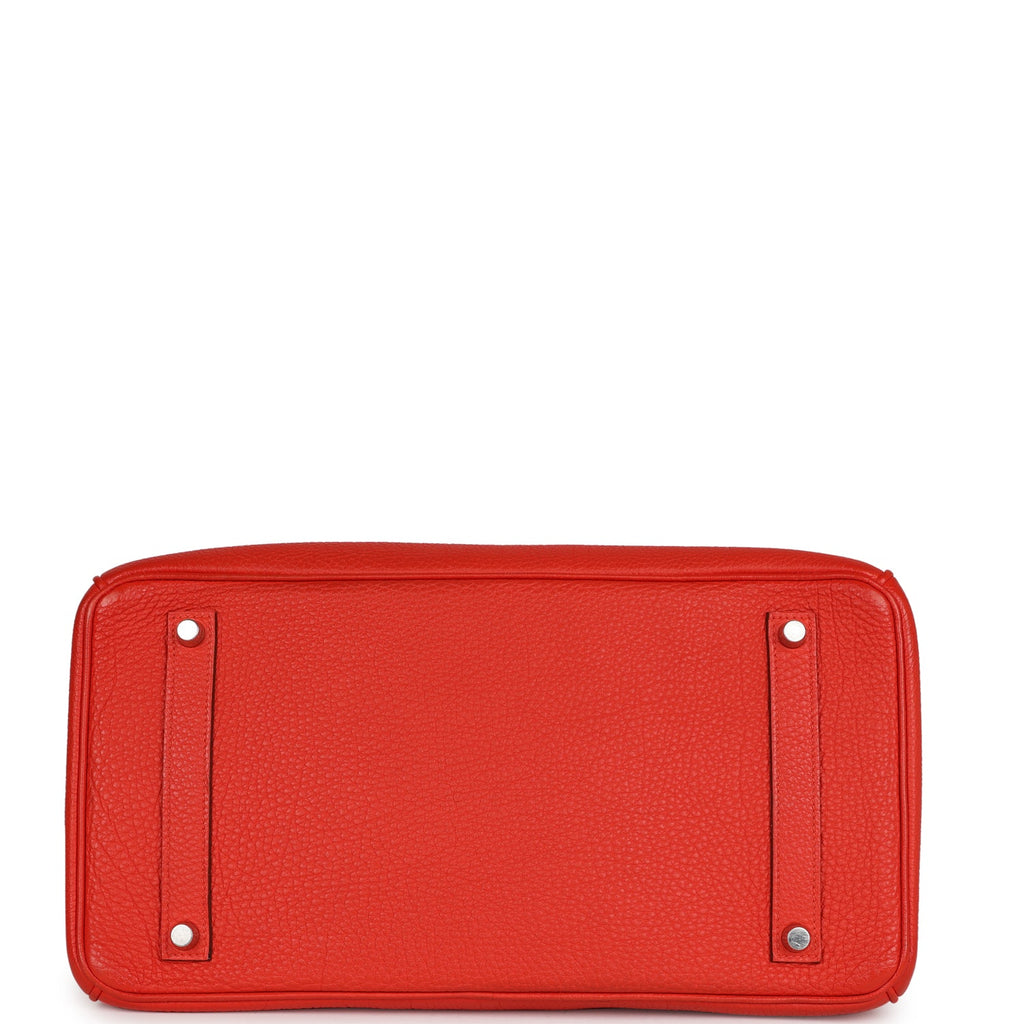 Top Quality Hermes Birkin 35 Rouge Tomate Togo Palladium Hardware