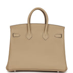 Hermes Birkin 25 Trench Verso Togo Palladium Hardware