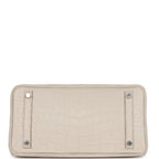 Hermes Bi-color Birkin 30 Beton and Etain Matte Alligator Palladium Hardware