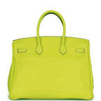 Top Quality Hermes Birkin 35 Kiwi Swift Palladium Hardware