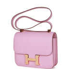 Hermes Constance 24 Mauve Sylvestre Epsom Rose Gold Hardware