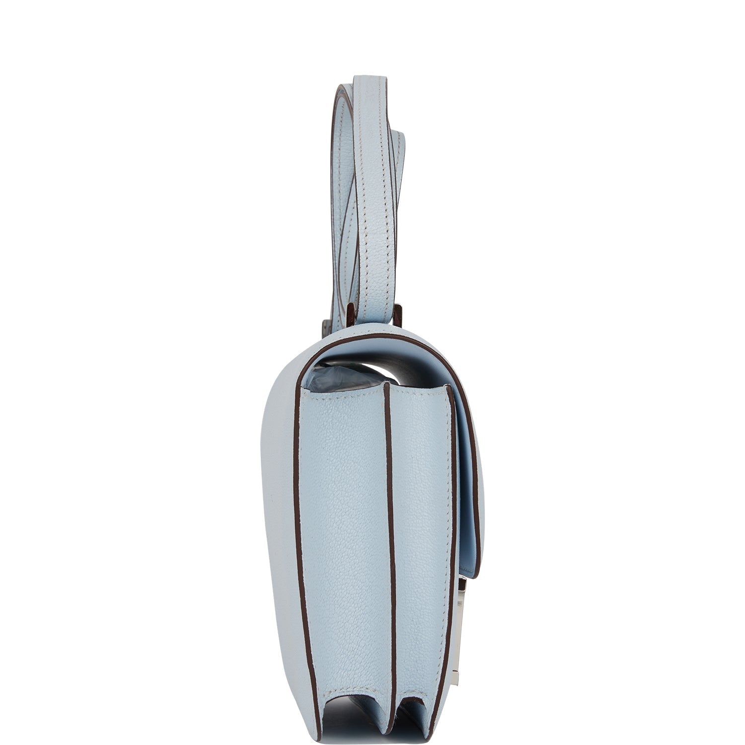 Hermes Constance 18 Bleu Brume Chevre Palladium Hardware