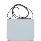 Hermes Constance 18 Bleu Brume Chevre Palladium Hardware