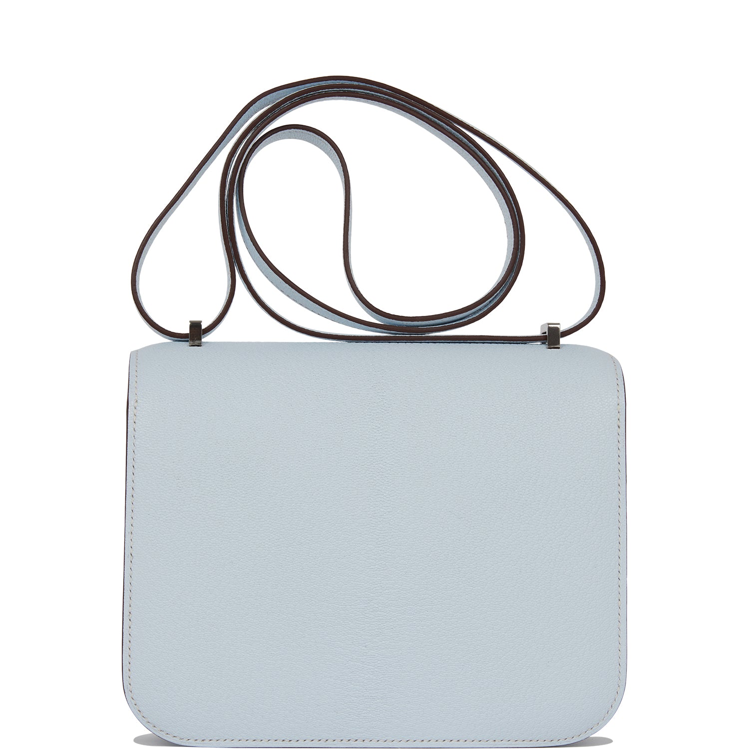 Hermes Constance 18 Bleu Brume Chevre Palladium Hardware