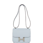 Hermes Constance 18 Bleu Brume Chevre Palladium Hardware