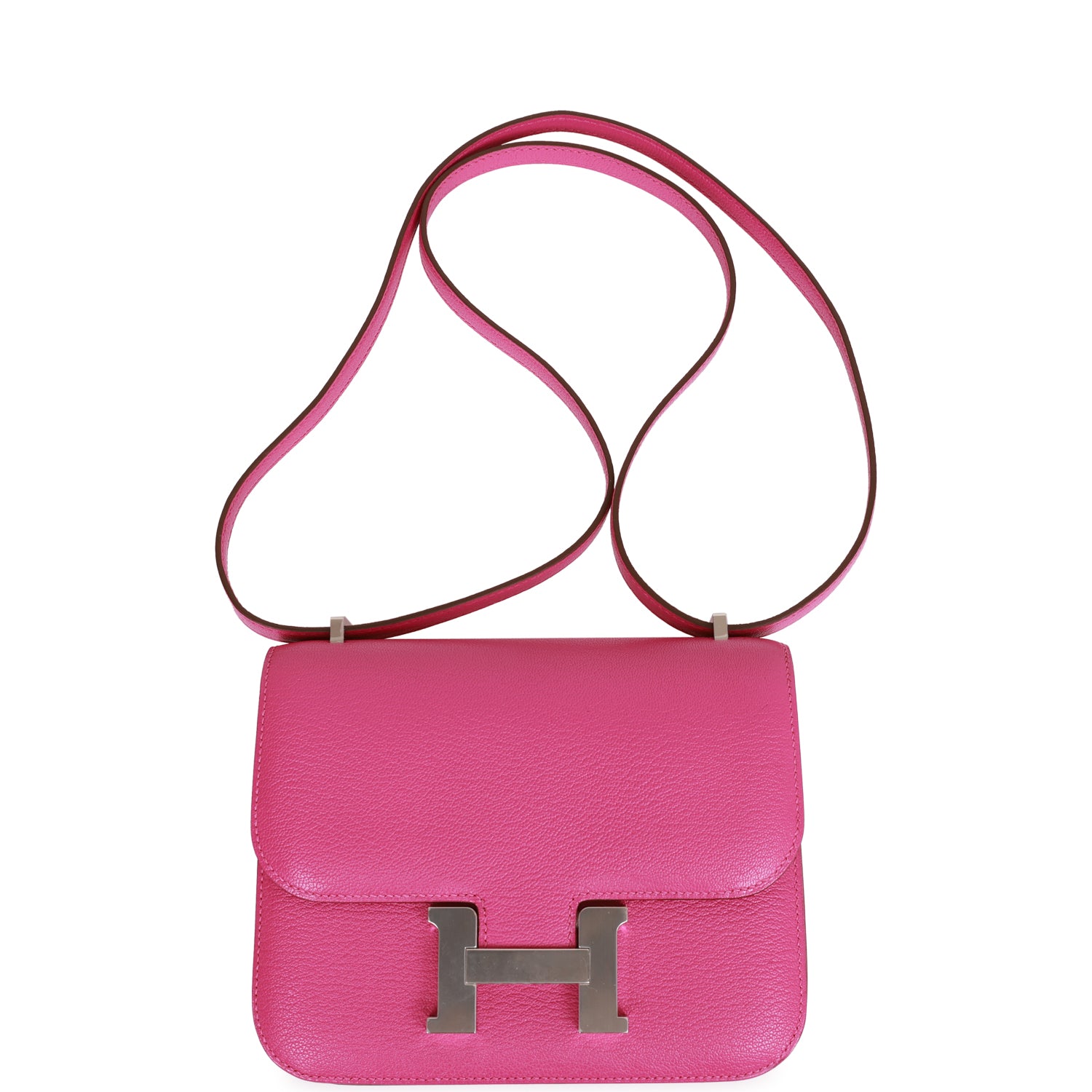 Hermes Constance 18 Magnolia Evercolor Palladium Hardware