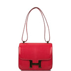 Hermes Constance 24 Rouge Exotique Lizard Niloticus Gold Hardware