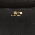 Hermes Constance 18 Black Tadelakt and Lizard Gold Hardware