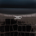 Hermes Constance 24 Tri-Color Black, Bleu Baltique and Vert Rousseau Shiny Alligator Palladium Hardware