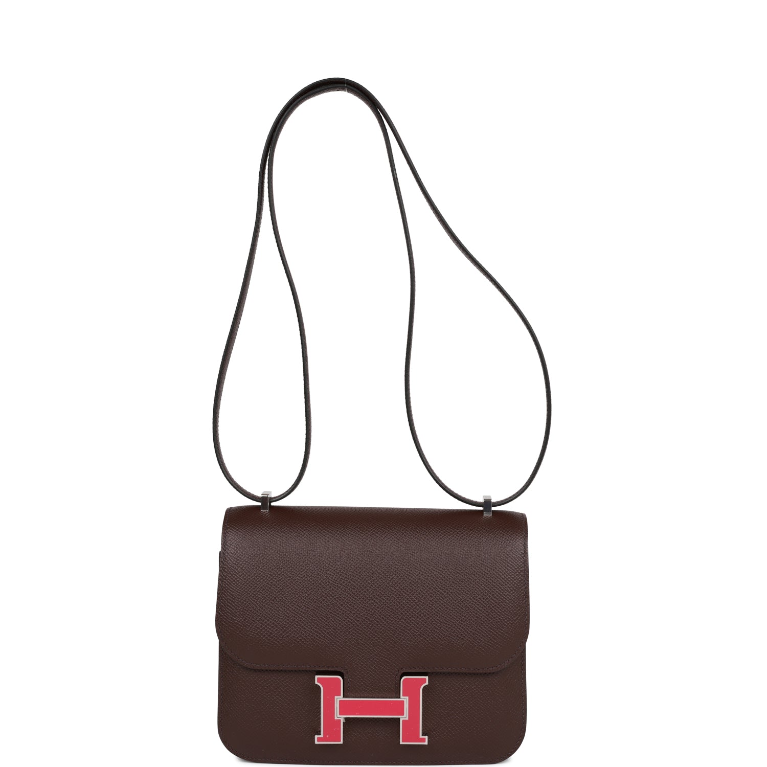 Hermes Constance 18 Rouge Sellier Epsom Palladium Hardware