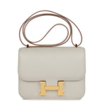 Hermes Constance 18 Gris Perle Swift Gold Hardware