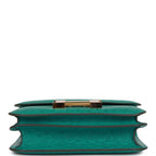 Hermes Constance 18 Vert Verone Ostrich Gold Hardware