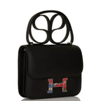 Hermes Marble Constance 18 Black Swift Palladium Hardware