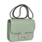 Hermes Constance 1-18 Vert D'Eau Matte Alligator Palladium Hardware