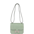 Hermes Constance 1-18 Vert D'Eau Matte Alligator Palladium Hardware