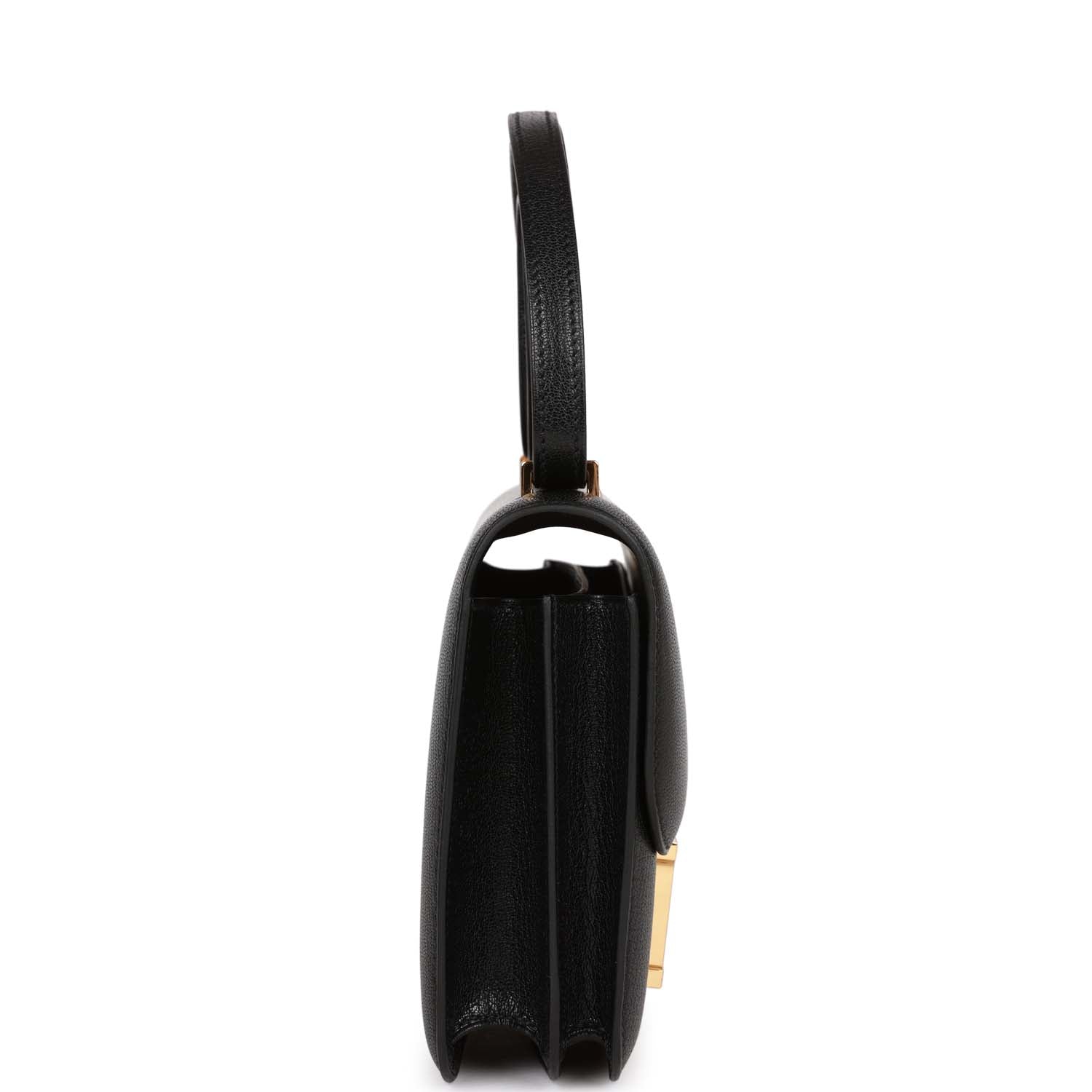 Hermes Constance 1-18 Black Chevre Gold Hardware