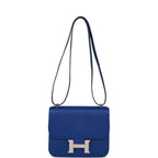 Hermes Constance 18 Bleu Electric Chevre Palladium Hardware