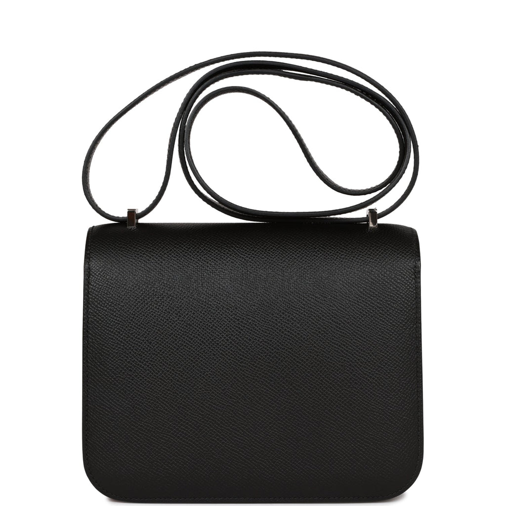 Hermes Constance 18 Black Epsom Palladium Hardware