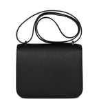 Hermes Constance 18 Black Epsom Palladium Hardware