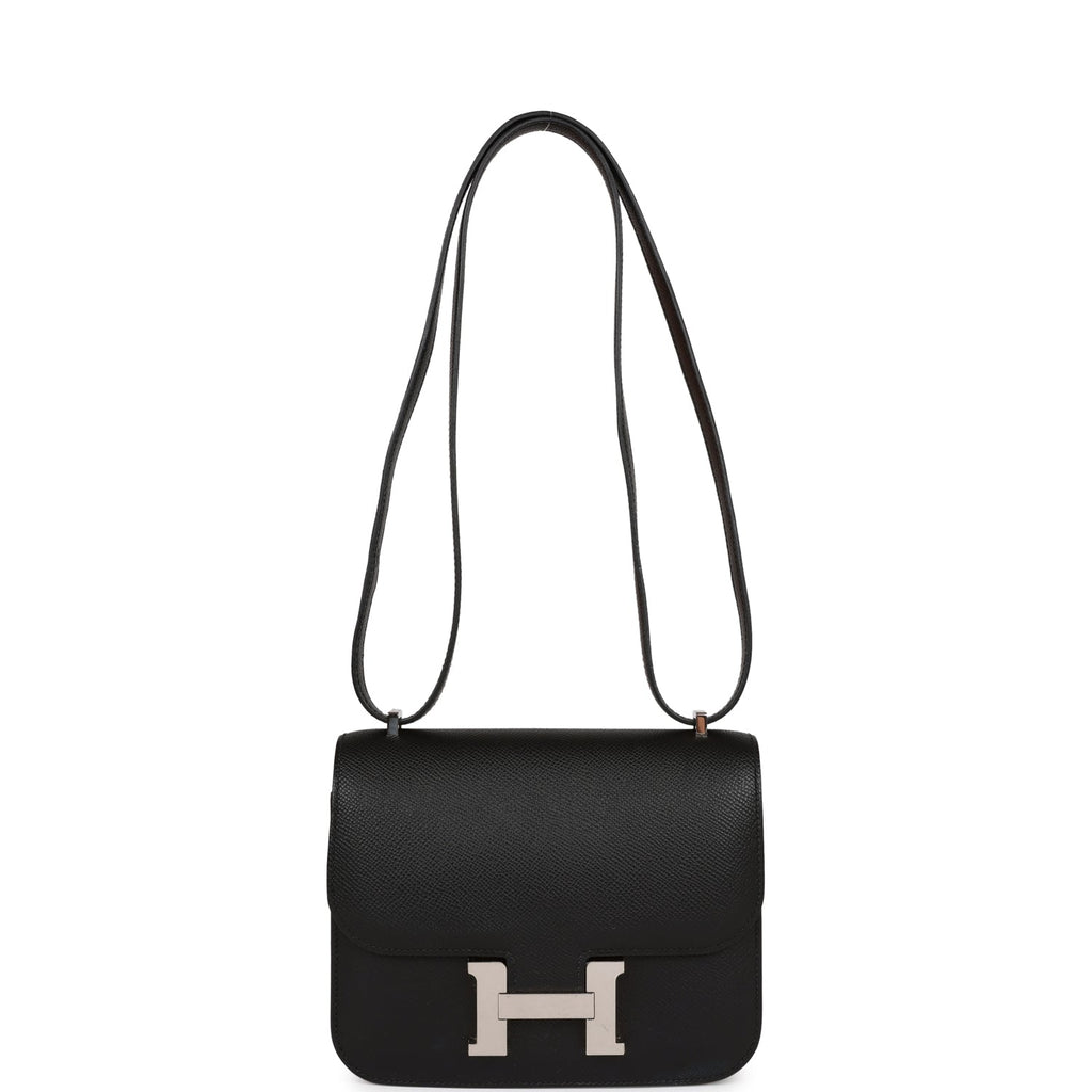 Hermes Constance 18 Black Epsom Palladium Hardware