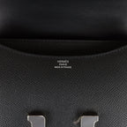 Hermes Constance 18 Black Epsom Palladium Hardware