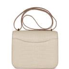 Hermes Constance 18 Beton Matte Alligator Mississippiensis Gold Hardware