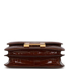 Hermes Constance 18 Miel Shiny Alligator Gold Hardware