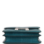 Hermes Mini Constance 18 Bleu Petrole Lizard Niloticus Palladium Hardware