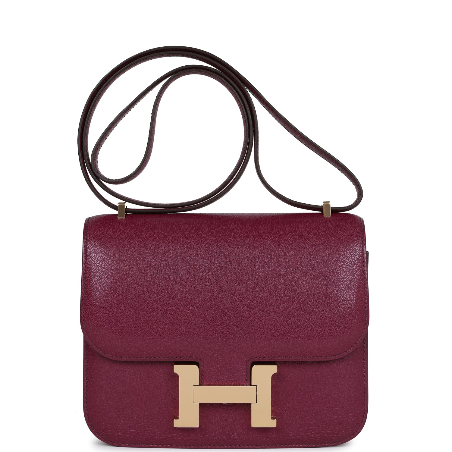 Hermes Constance 18 Anemone Chevre Chamkila Permabrass Hardware