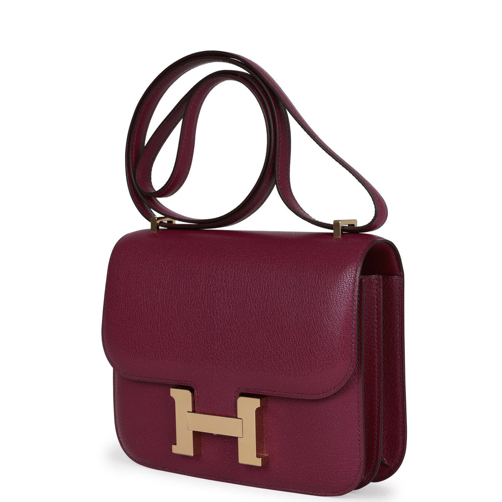 Hermes Constance 18 Anemone Chevre Chamkila Permabrass Hardware