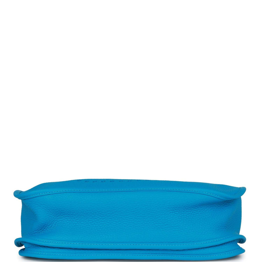 Hermes Evelyne III GM Bleu Frida Clemence Palladium Hardware
