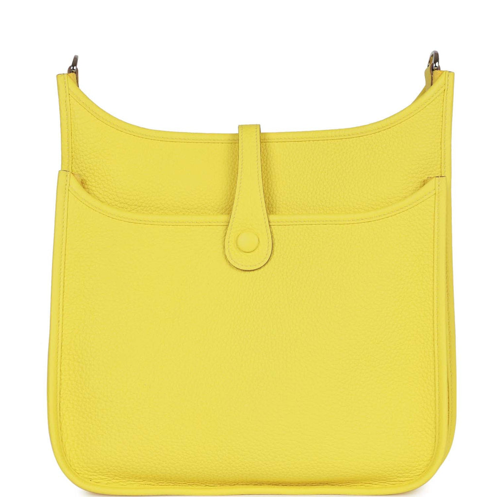 Hermes Evelyne III PM Lime Clemence Palladium Hardware