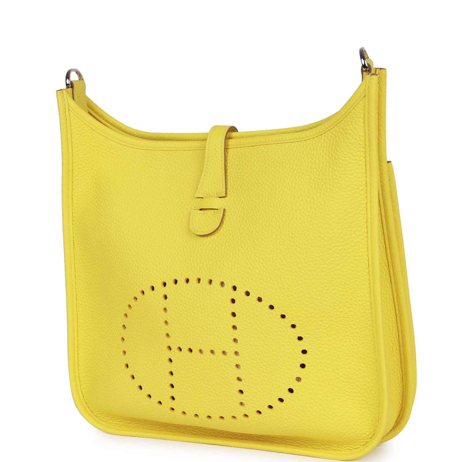 Hermes Evelyne III PM Lime Clemence Palladium Hardware