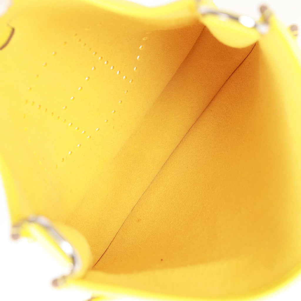 Hermes Evelyne III PM Lime Clemence Palladium Hardware