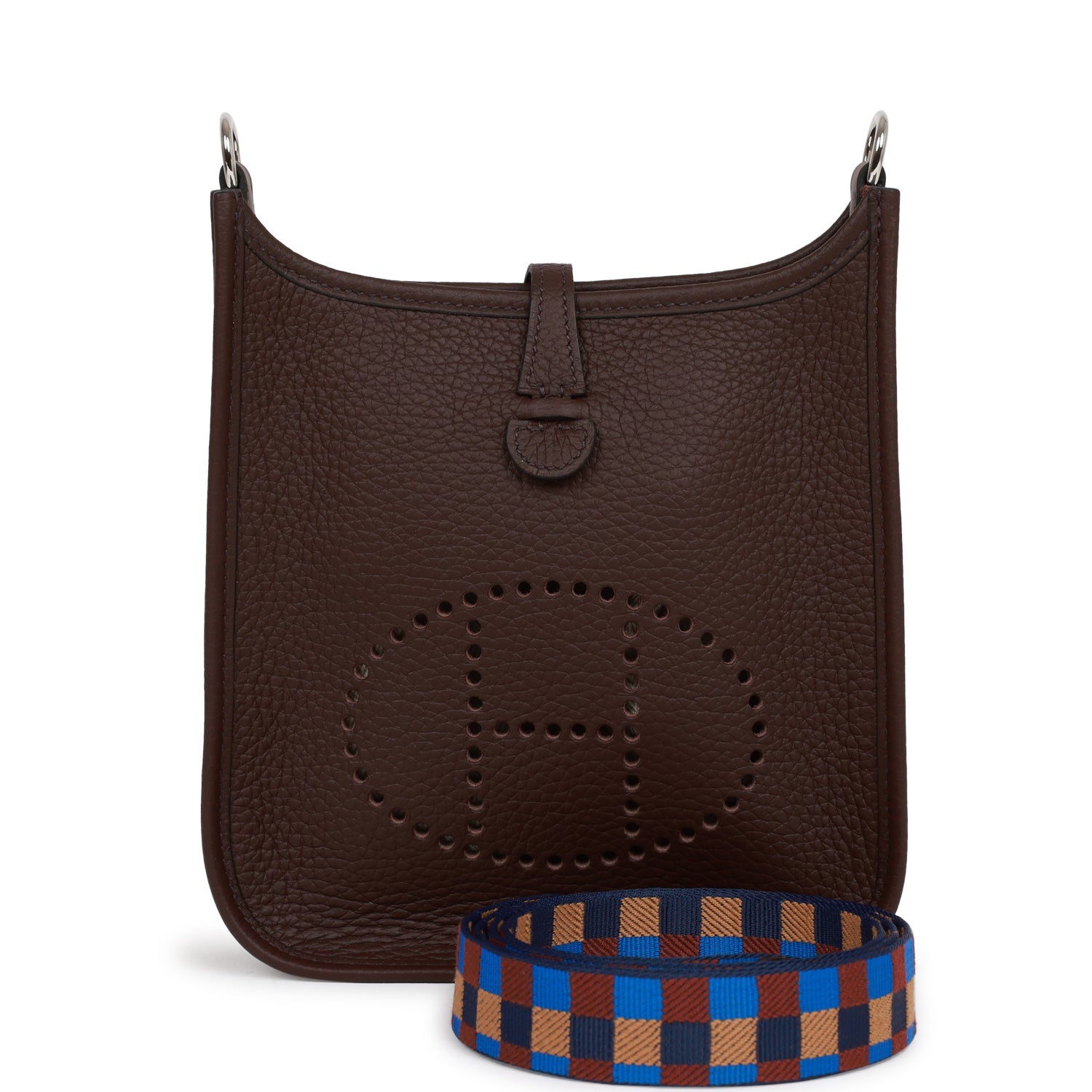 Hermes Evelyne TPM Rouge Sellier Clemence Palladium Hardware