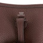 Hermes Evelyne TPM Rouge Sellier Clemence Palladium Hardware