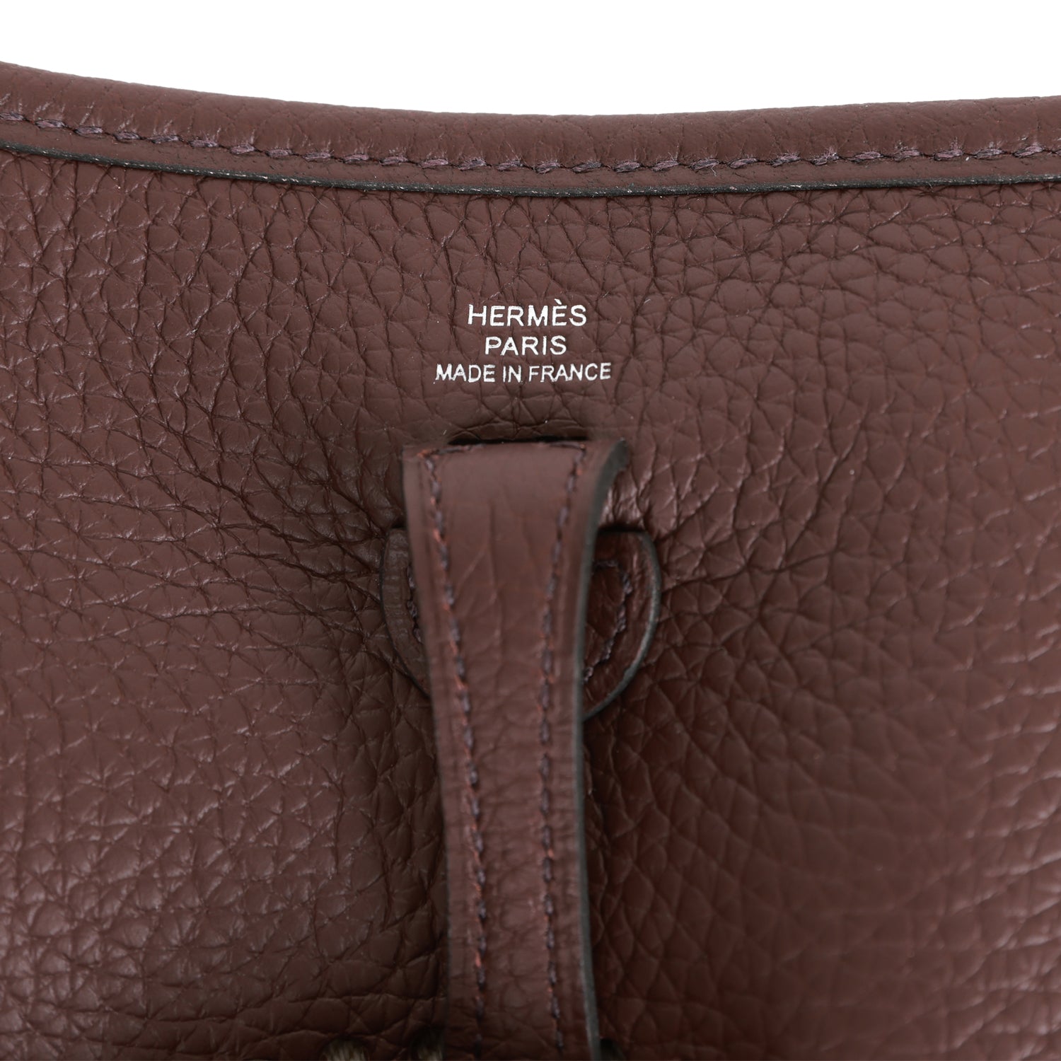 Hermes Evelyne TPM Rouge Sellier Clemence Palladium Hardware