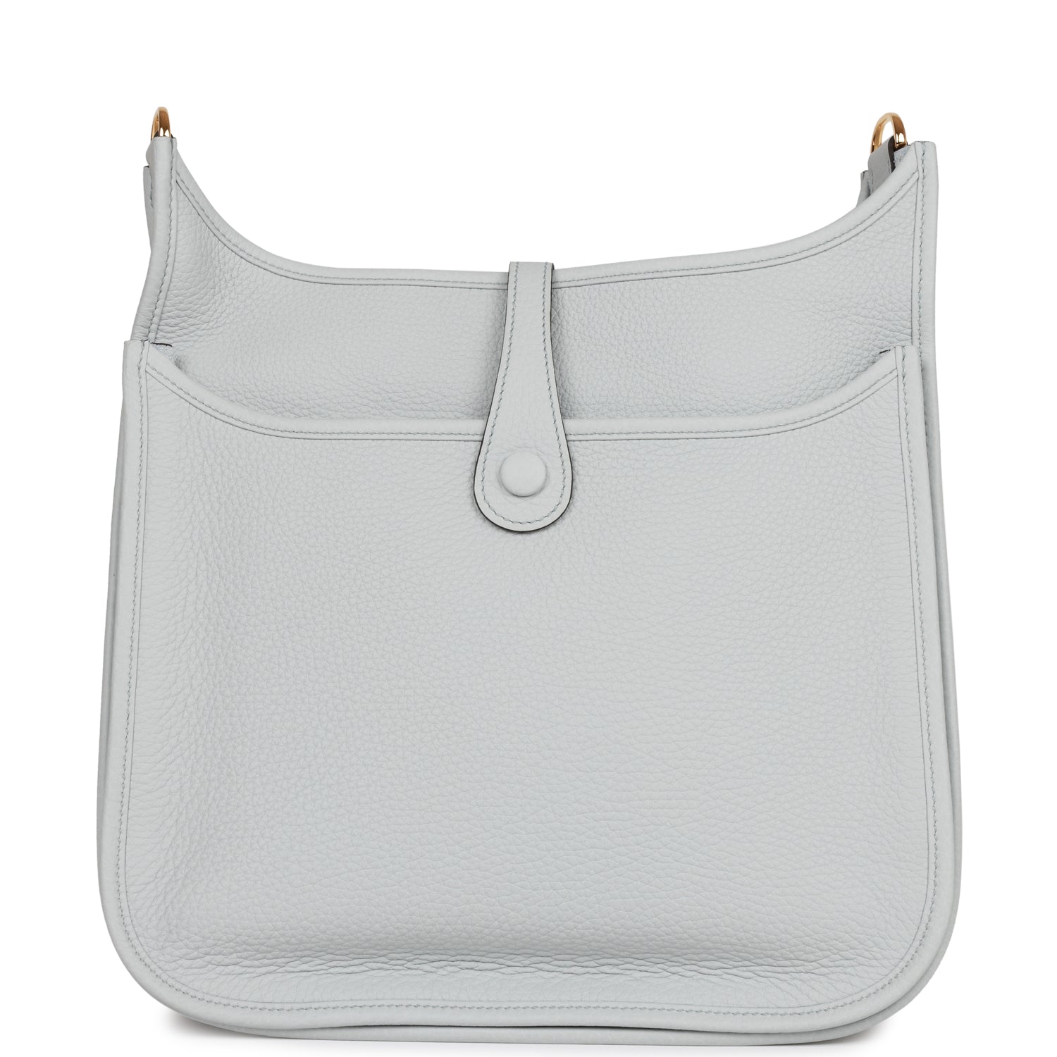 Hermes Evelyne III PM Bleu Lin Clemence Gold Hardware