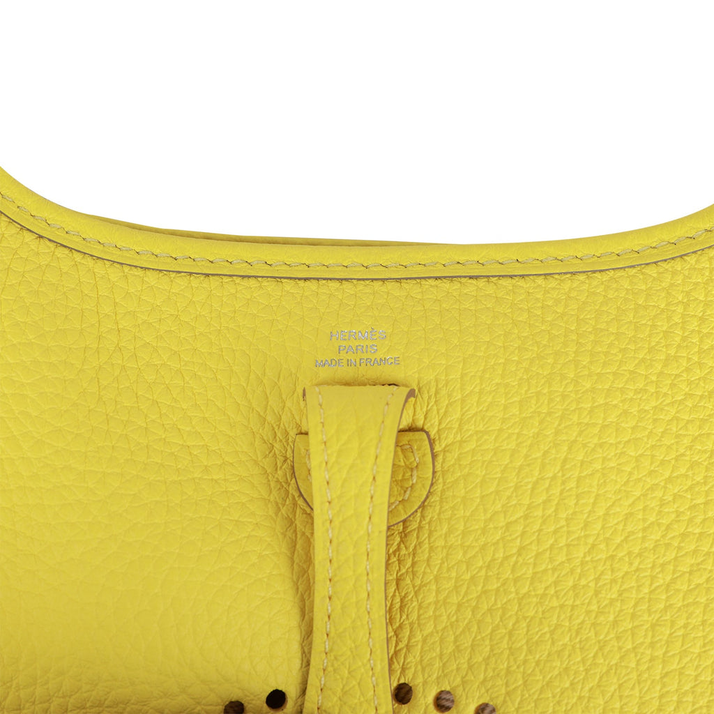 Hermes Evelyne TPM Lime Clemence Palladium Hardware