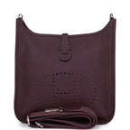 Hermes Evelyne III PM Cassis Clemence  Palladium Hardware