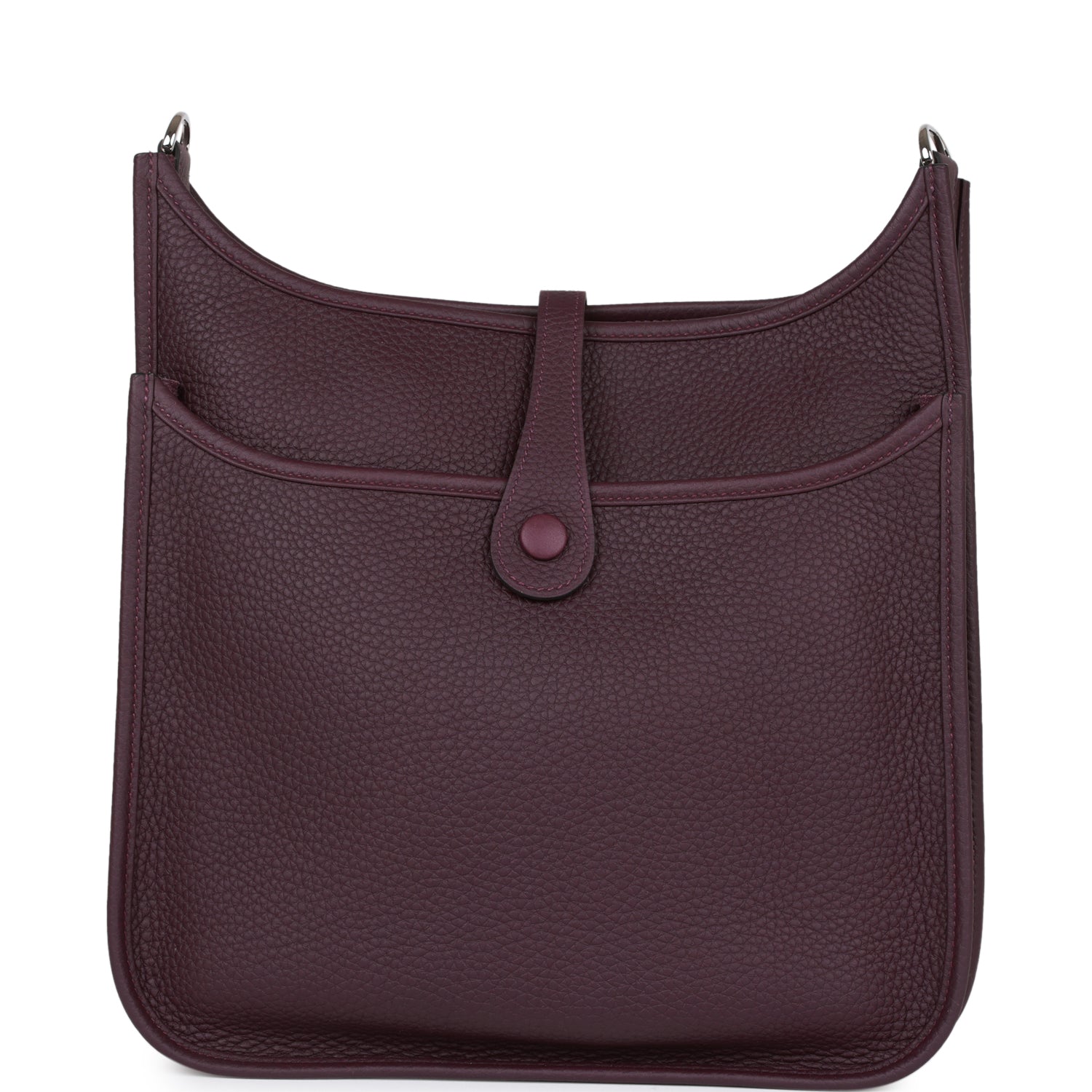 Hermes Evelyne III PM Cassis Clemence  Palladium Hardware