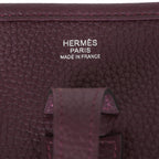 Hermes Evelyne III PM Cassis Clemence  Palladium Hardware