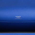 Hermes Geta Bleu Electric Chevre Palladium Hardware