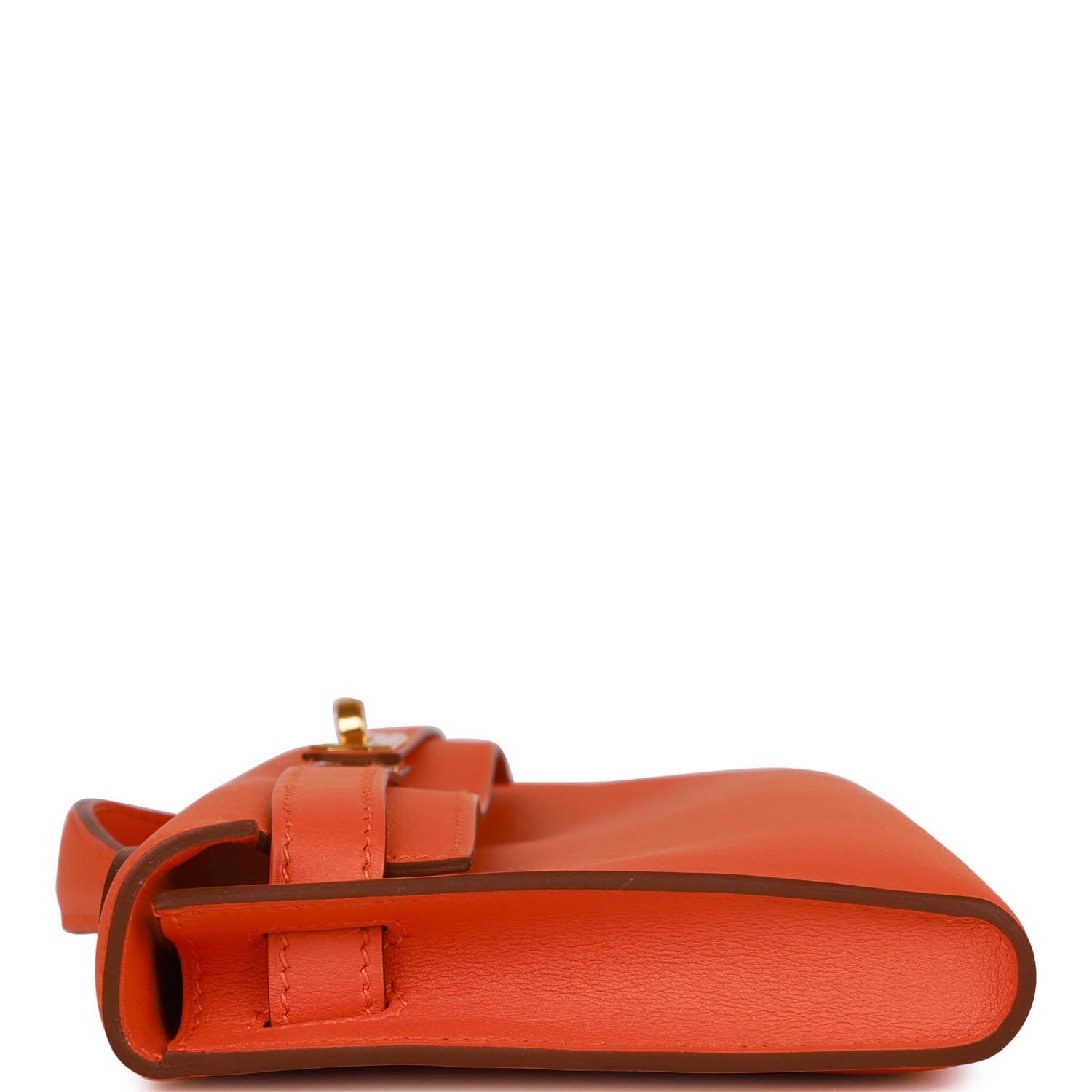 Hermes Kelly Cut Orange Swift Gold Hardware