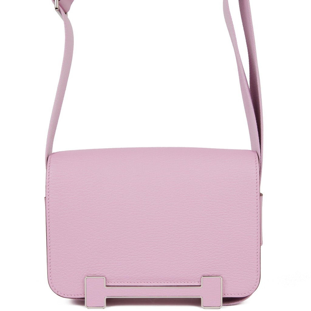 Hermes Geta Mauve Sylvestre Chevre Palladium Hardware